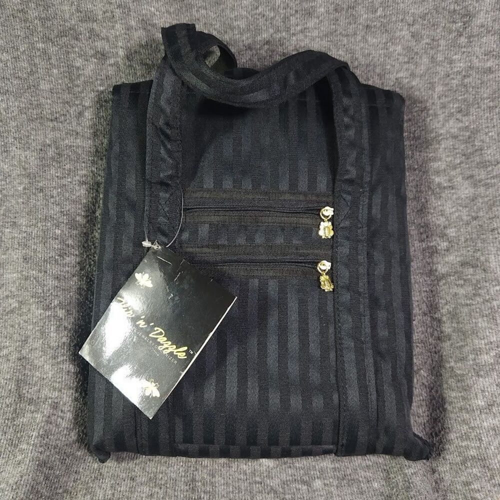 Debbee Flip ‘n Dazzle Black Ultimate Jewelry Organizer Travel Case Brand New